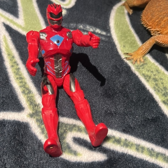 Kids used action lights up dead Battery Power Ranges Red Ranger Movie figure - Picture 3 of 3